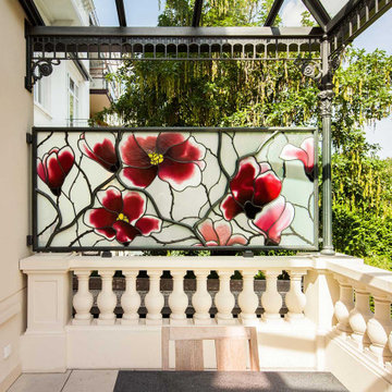 Bleiverglasung Magnolien