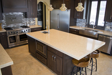 Example of a trendy kitchen design in Other