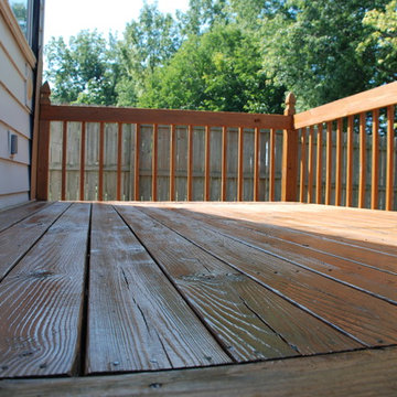 Pressure Treated Deck Stain Project Start to Finish