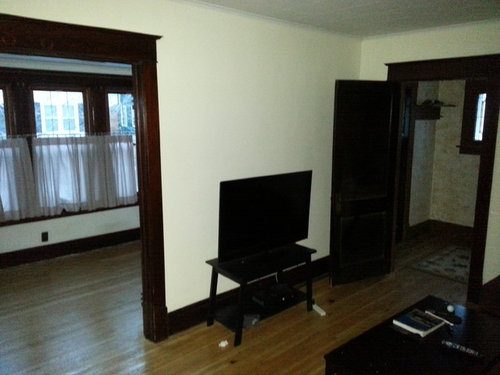 Small living room with 3 entrances (2 large 1 small) Help with layout.