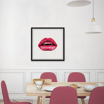 "Seductive Lips" Framed Painting Print