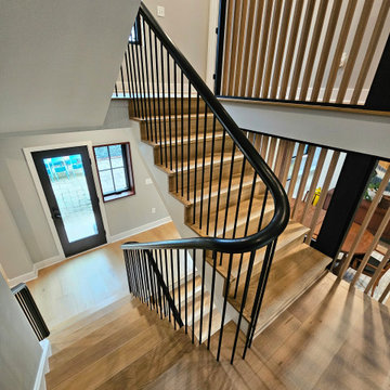 Project #115 | Staircase with Continuous Rail System Without Newels