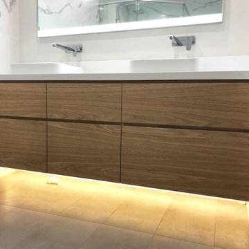 White Oak Floating Vanity