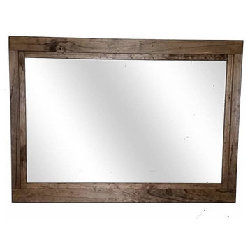 Farmhouse Style Vanity Mirror, Provincial, 42"w X 30"h
