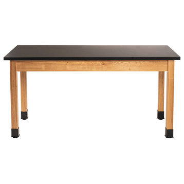 NPS Wood Science Lab Table, 30 x 60 x 30, Chemical Resistant Top