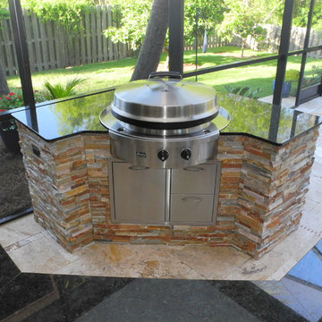 Outdoor Kitchen Featuring an Evo Cooktop