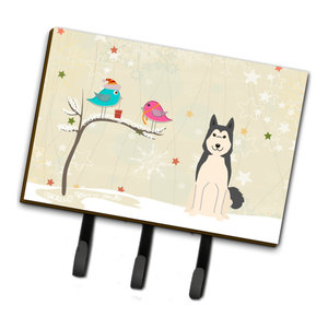 West Siberian Laika Spitz Welcome Leash Key Holder Contemporary Wall Hooks By The Store