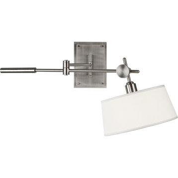 Robert Abbey Miles Wall Swinger Miles 13" Wall Sconce - Brushed Nickel