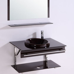 Glass Bathroom Vanities - Bathroom Vanities And Sink Consoles
