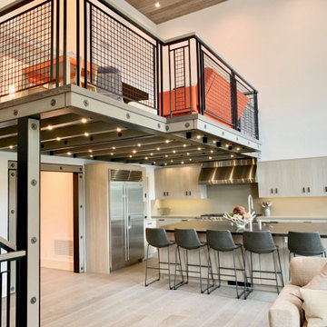 Modern Industrial Lodge, lake Arrowhead Lake Front