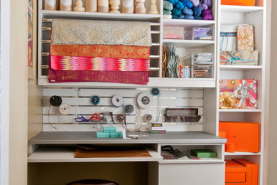 Home office - eclectic home office idea in Boston