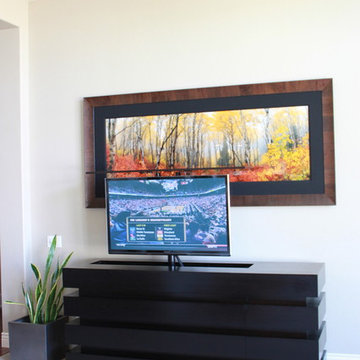 Pop-up TV lift cabinet, Le Bloc Buffet