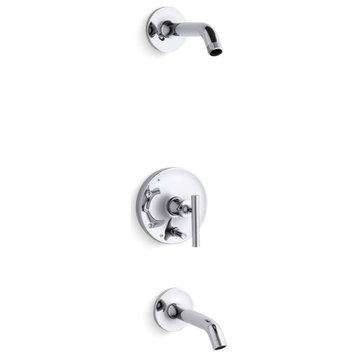 Kohler Purist Rite-Temp Bath Shower Trim Set No Showerhead, Polished Chrome