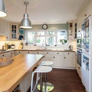 kitchen and utility room in 80's home