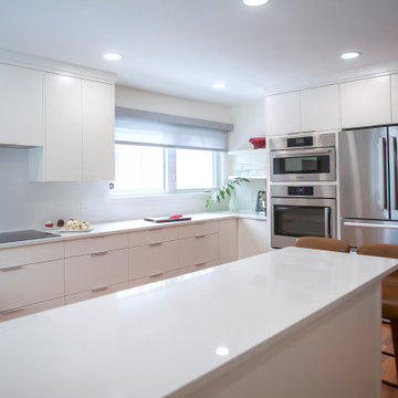 Modern Minimalist White Kitchen