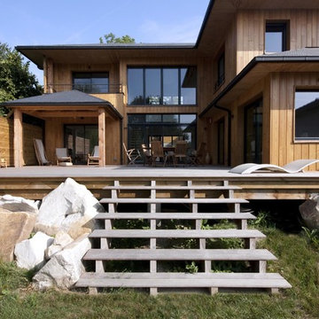 Construction d'une maison individuelle à ossature bois
