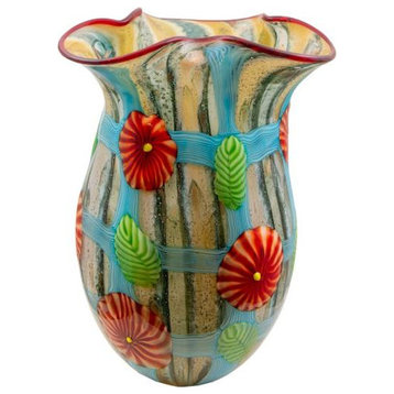 Dale Tiffany AV21008 Plazio, Vase, 13"x7.75"W