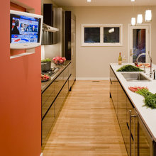 tv in kitchen