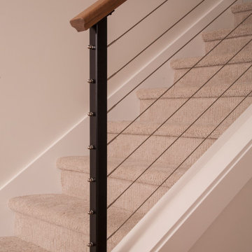 Powder Coated Stair Railing - Riddle Construction & Design