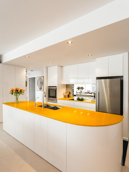 Yellow Countertops Kitchen Design Ideas & Remodel Pictures Houzz