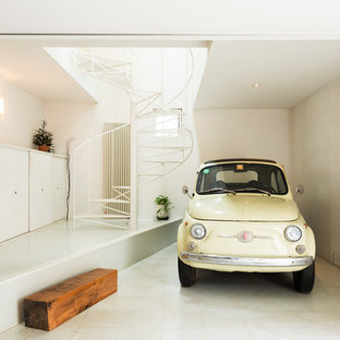 他の地域のビルトインモダンスタイルのおしゃれなガレージ (1台用) の写真