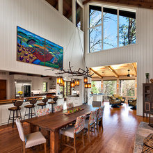 lighting above kitchen