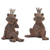 Royal Sitting Frog Figurine, 6-Piece Set