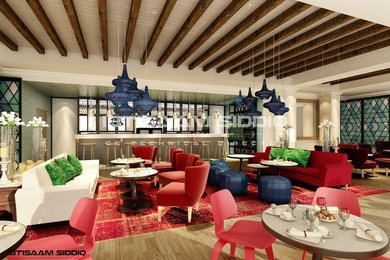 Example of a trendy home design design in Other