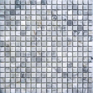 Arabescato Carrara Tumbled Tile, 10 Sq. ft., 5/8"