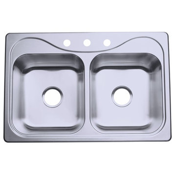 Sterling 11400-3 Southhaven 33" Double Basin Drop In Stainless - Stainless