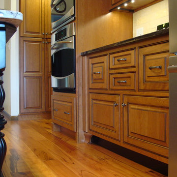 Cherry Kitchen w/ Wood Hood