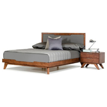 Nova Domus Soria Gray and Walnut Bed, California King