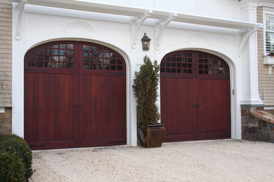 Example of a transitional exterior home design in New York