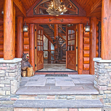 Freehold, NJ Project by Wisconsin Log Homes - www.wisconsinloghomes.com