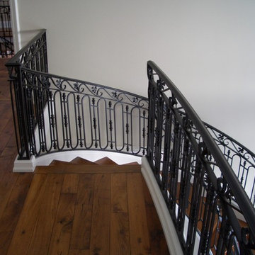 Stair Railing & Baluster Installation and Custom Painting Techniques