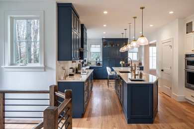 Inspiration for a transitional kitchen remodel in Raleigh