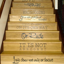 Stair Lettering - Wall Decals