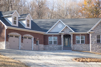 Inspiration for a timeless exterior home remodel in Louisville