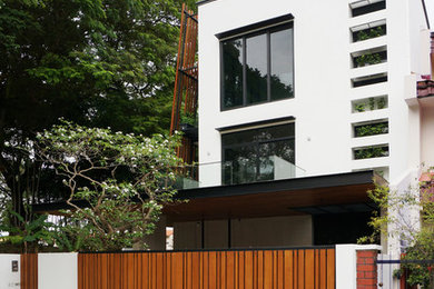 This is an example of a contemporary exterior in Singapore.