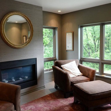 Grasscloth Installations: Dining Room, Sitting Room & Bedroom