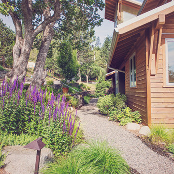 Modern entry garden