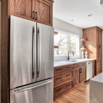 Modern Walnut Shaker Kitchen