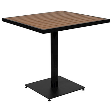 Flash Furniture 30" Square Outdoor Patio Bistro Dining Table