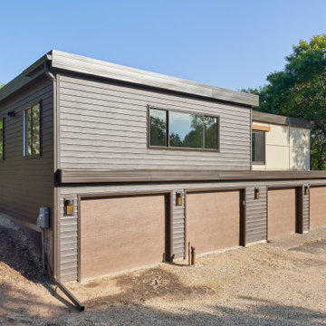 Four-car garage