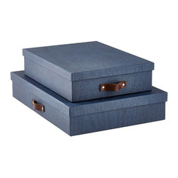 Bigso Stockholm Letter Box Navy - Decorative Boxes