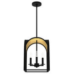 Hunter - Hunter 19080 Dukestown-4-Light Pendant, Transitional Style-12" - 19080The Dukestown is a work of art. Arched silhouettesDukestown-4 Light Pe Natural Iron/Gold Le *UL Approved: YES Energy Star Qualified: n/a ADA Certified: n/a  *Number of Lights: 4-*Wattage:60w E12 Candelabra Base bulb(s) *Bulb Included:No *Bulb Type:E12 Candelabra Base *Finish Type:Natural Iron/Gold Leaf