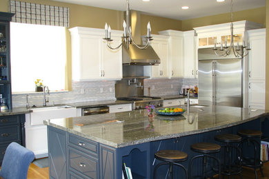 Example of a transitional kitchen design in Other