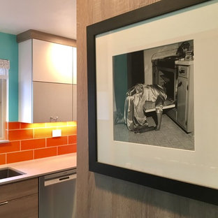 Colorful and Quirky Mid Century Modern Kitchen