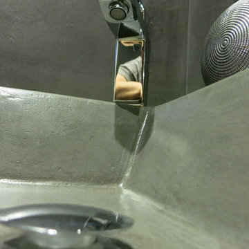Bespoke Beton Cire Sink, Walls & Floor