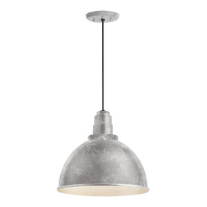 Troy RLM Lighting RS16M-BC Standard 16/" Wide Single Light Outdoor Pendant with
